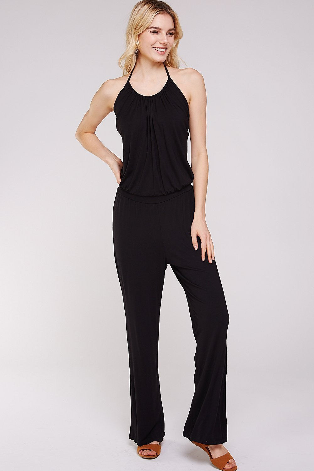 Women's Jumpsuits with Black Rayon Modal Classic