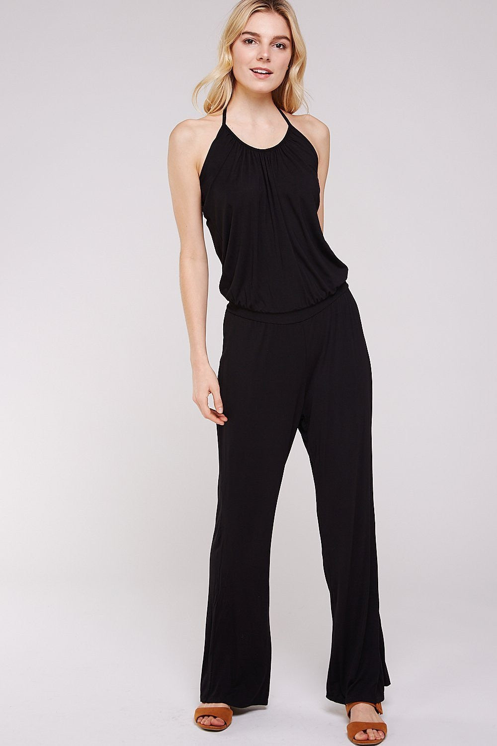 Women's Jumpsuits with Black Rayon Modal Classic