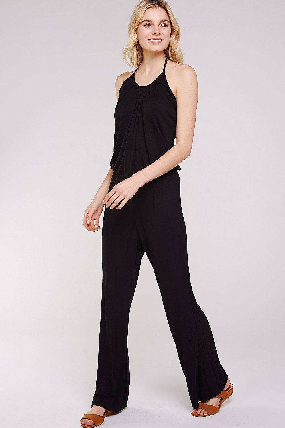 Women's Jumpsuits with Black Rayon Modal Classic