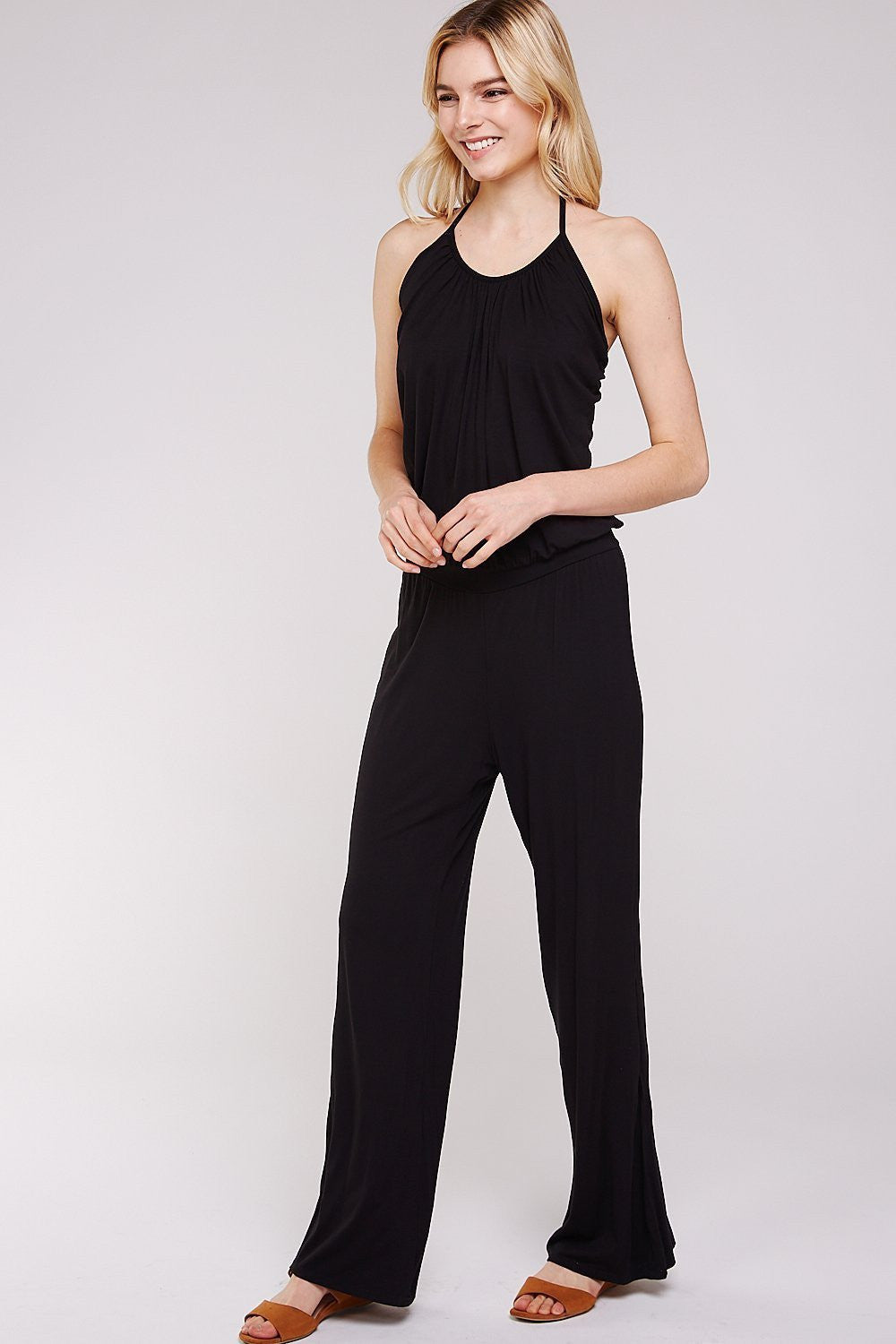 Women's Jumpsuits with Black Rayon Modal Classic