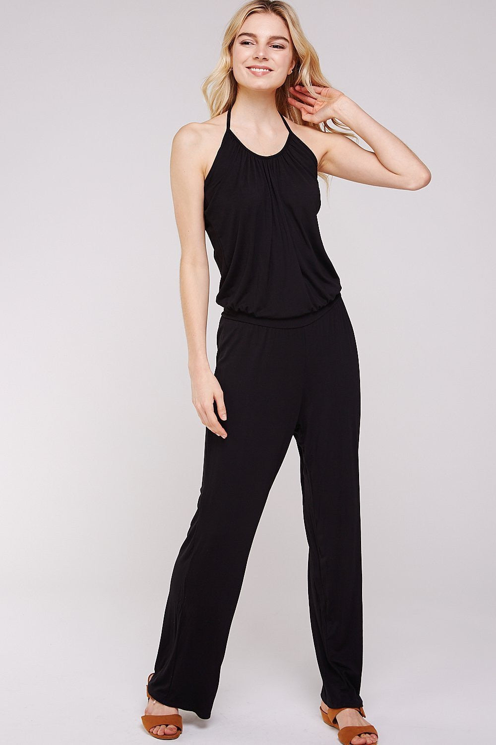 Women's Jumpsuits with Black Rayon Modal Classic