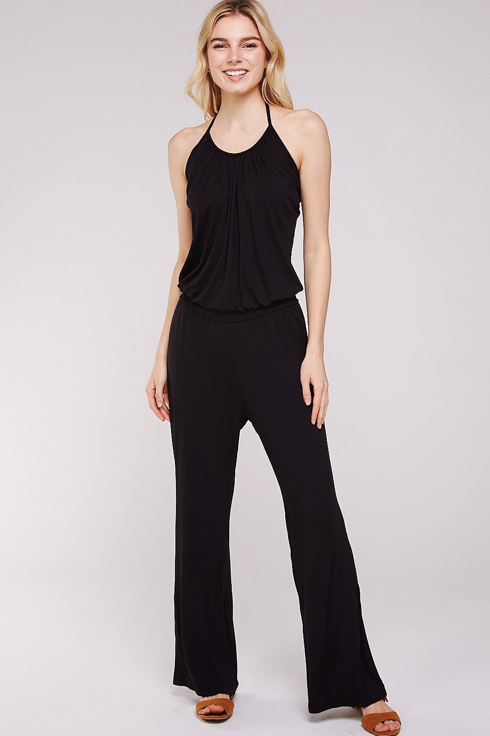 Women's Jumpsuits with Black Rayon Modal Classic