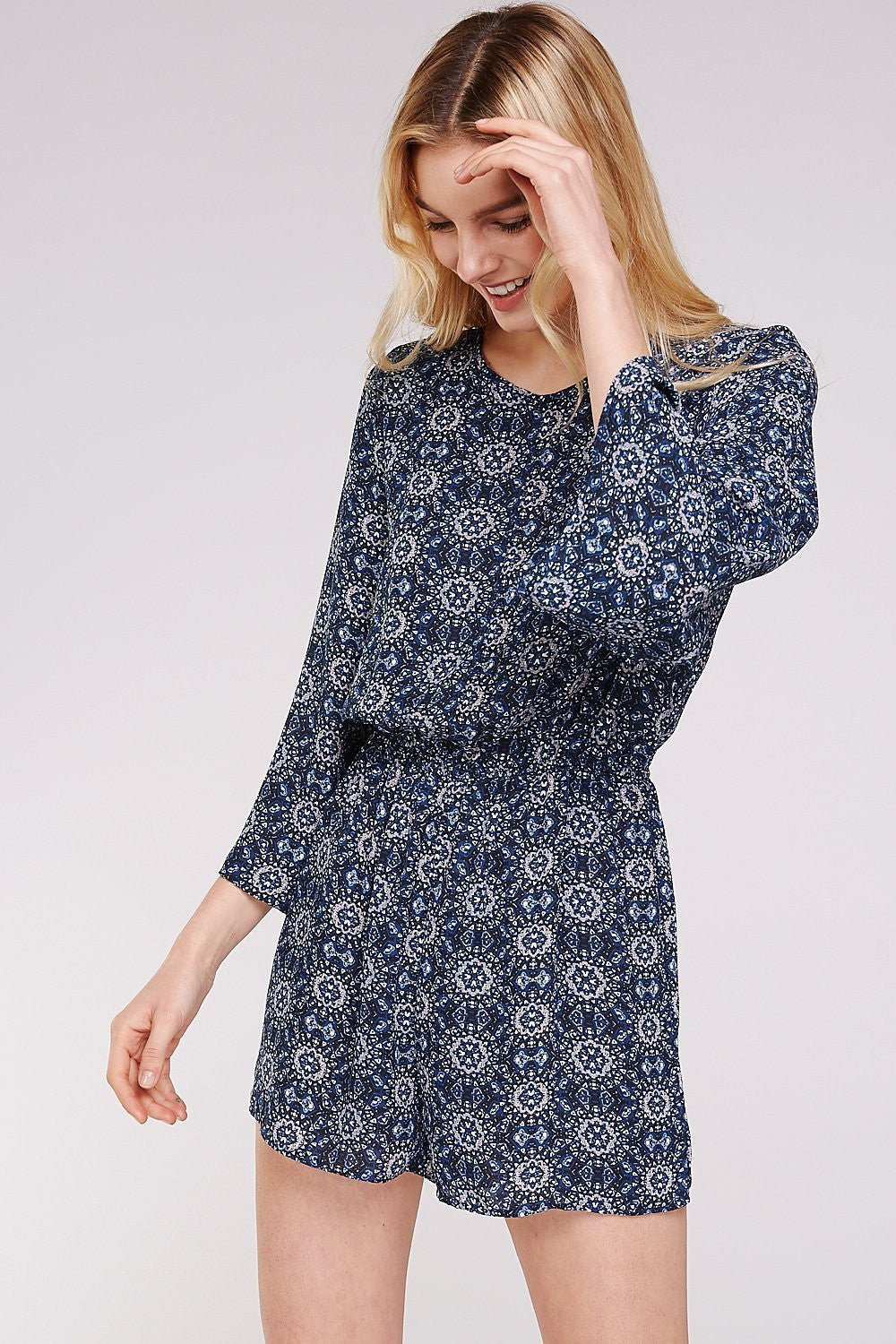 Floral Bell Sleeve Women's Romper