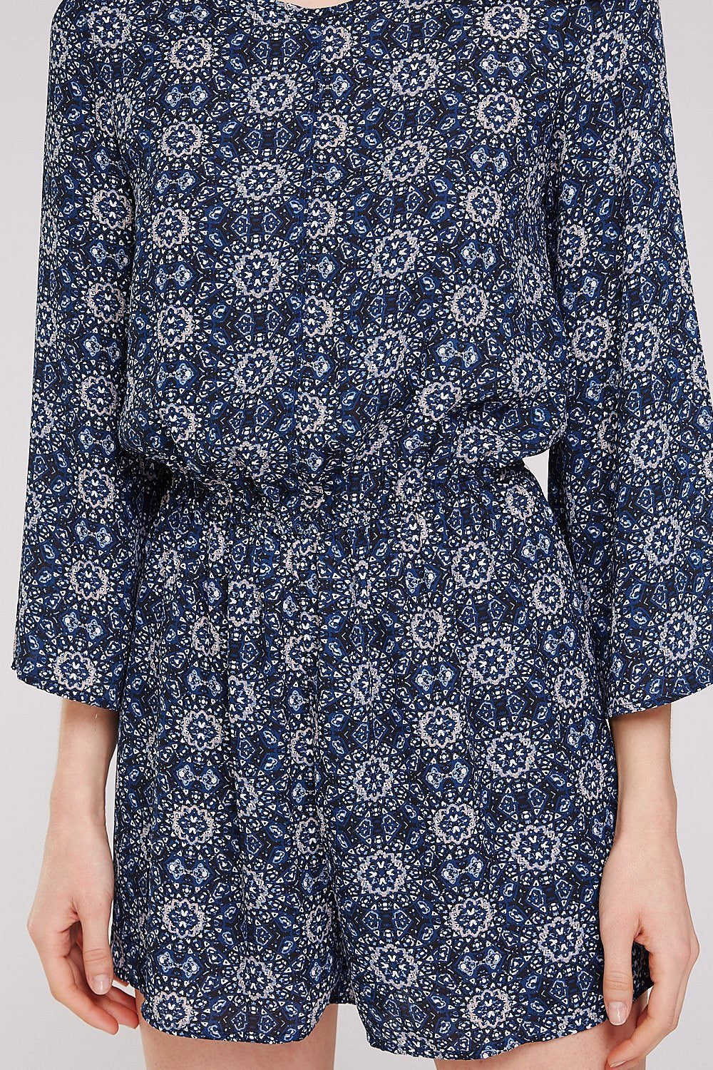 Floral Bell Sleeve Women's Romper