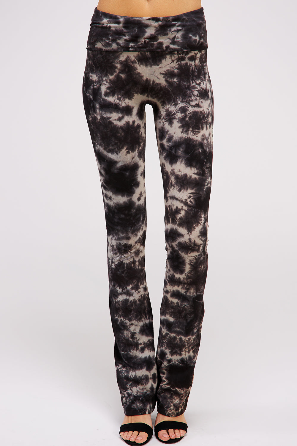 Tie Dye Yoga Pants - Chic Cotton w/ Elegant Crystal Cloud Tie Dye