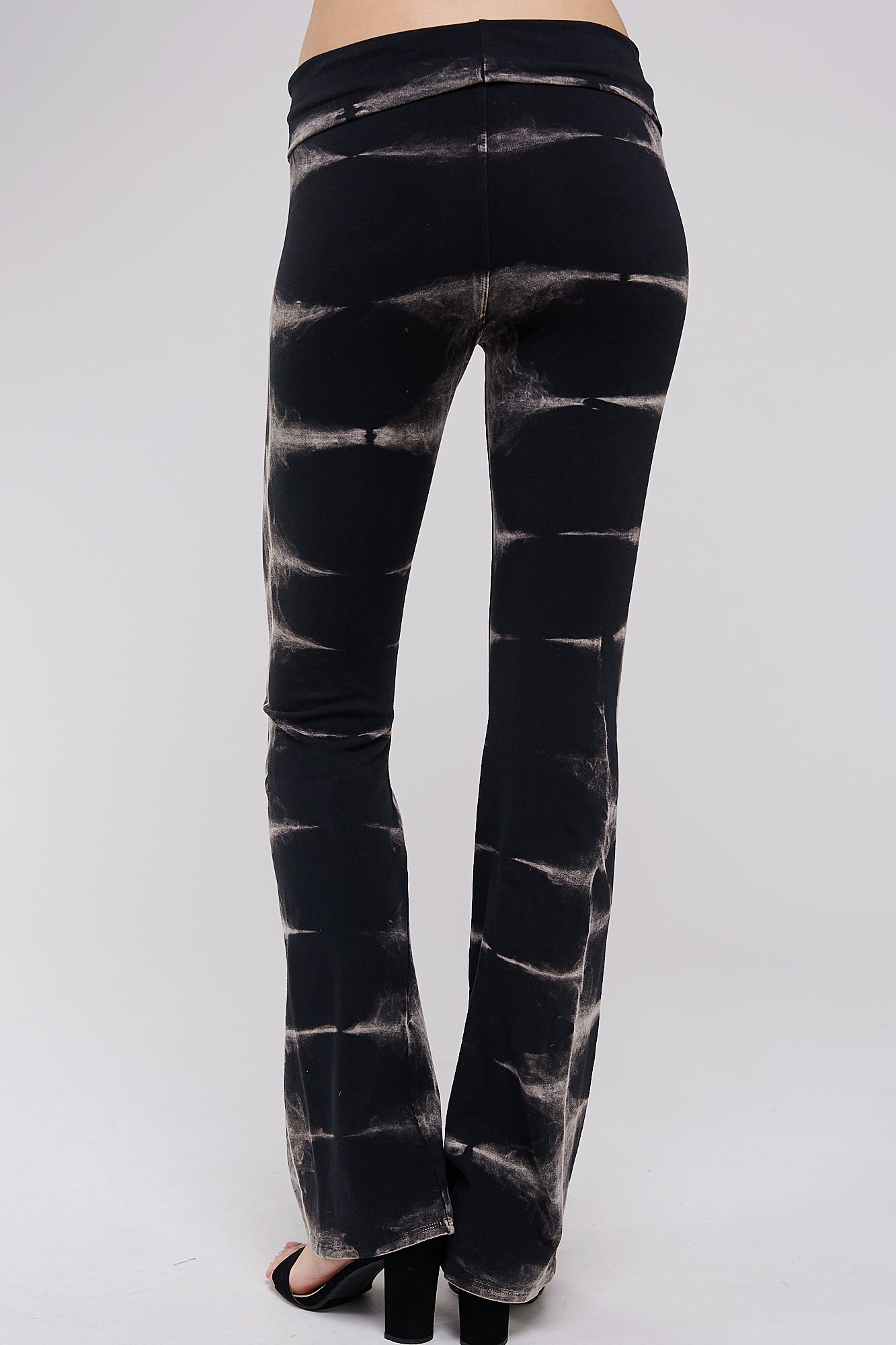 Tie Dye Print Yoga Pants - Comfy Cotton w/ Chic Striped