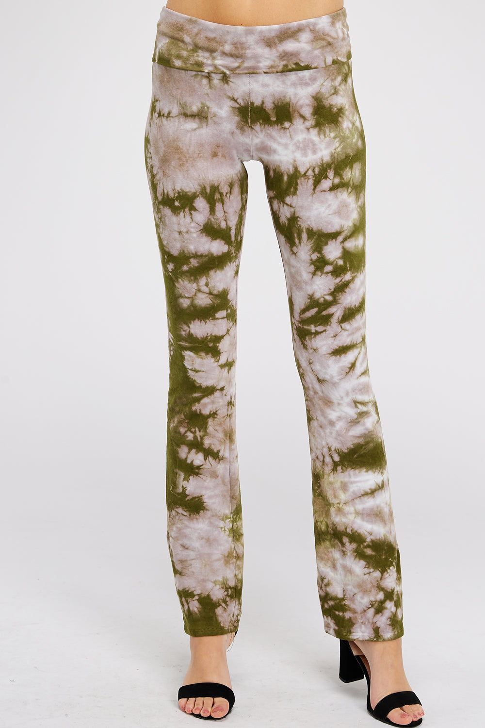 Camo Crystal Tie Dye Yoga Pants