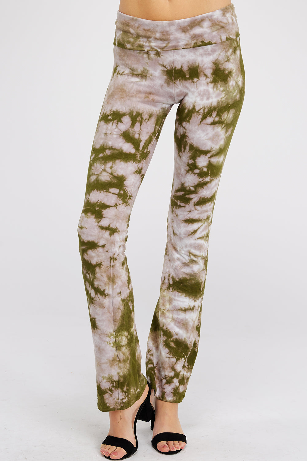 Camo Crystal Tie Dye Yoga Pants