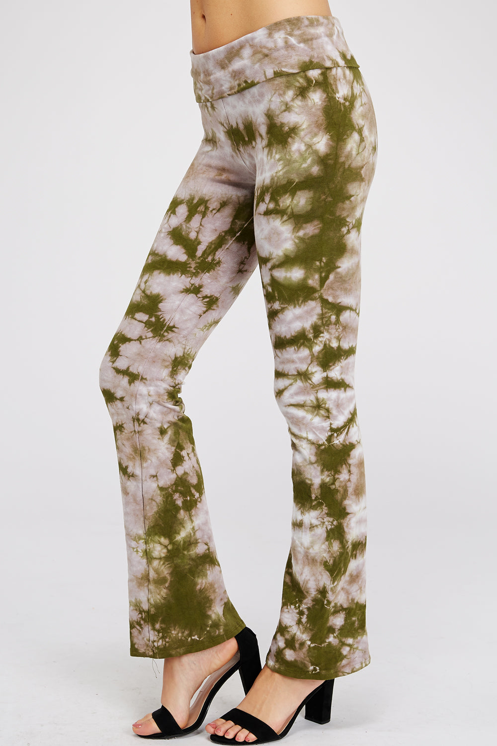 Camo Crystal Tie Dye Yoga Pants