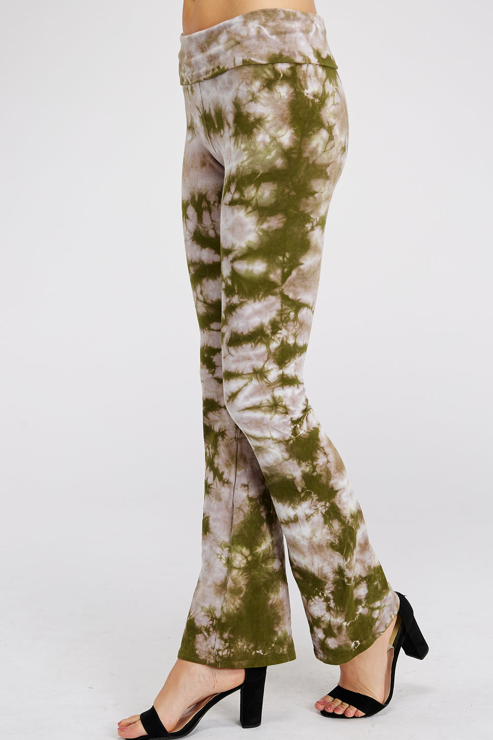 Camo Crystal Tie Dye Yoga Pants