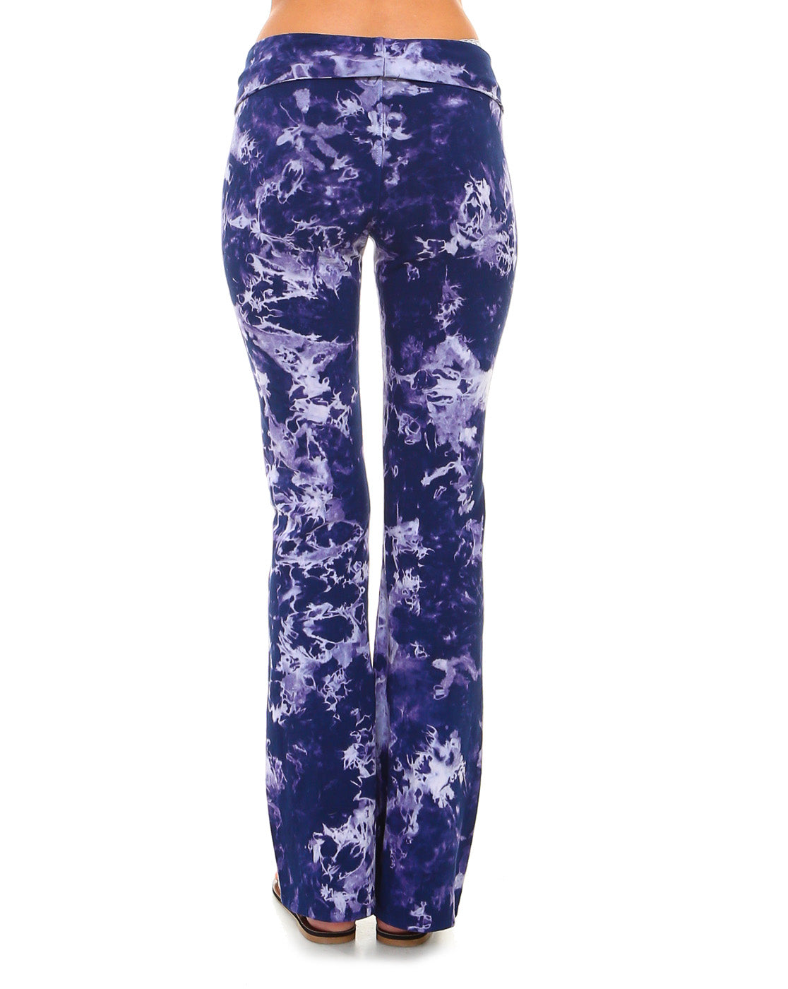 High Waisted Tie Dye Pants, Purple Marble Leggings