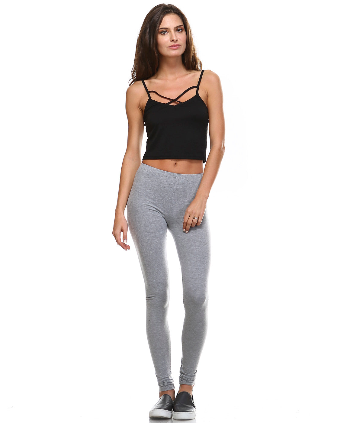 Women's Leggings - Urban X Solid Basic Cotton Pants