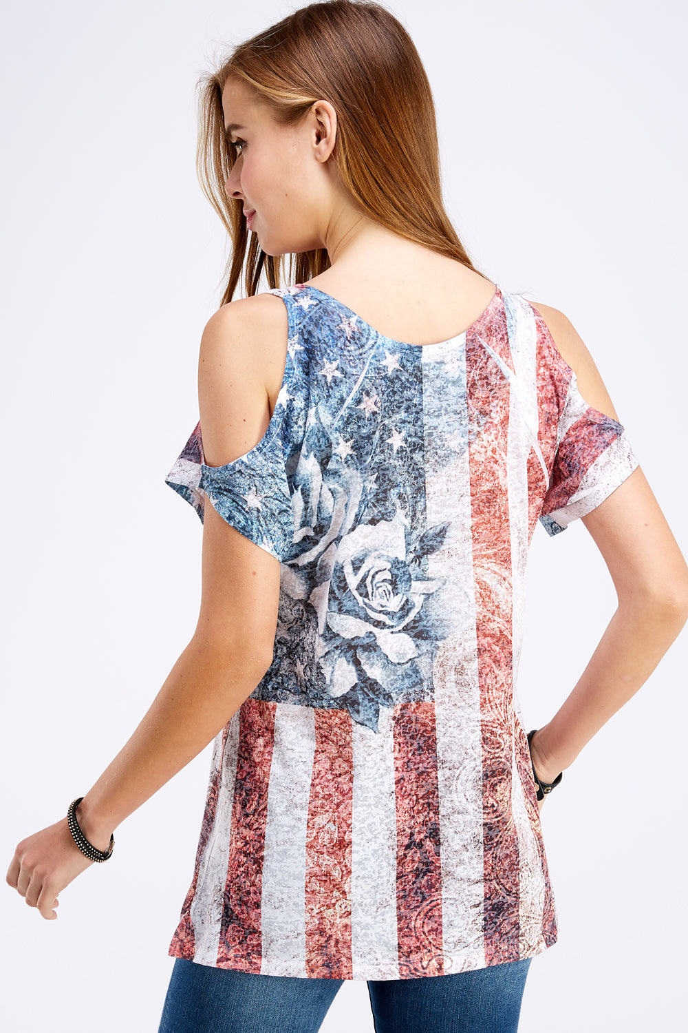Floral V-Neck Sublimated Tunic Top