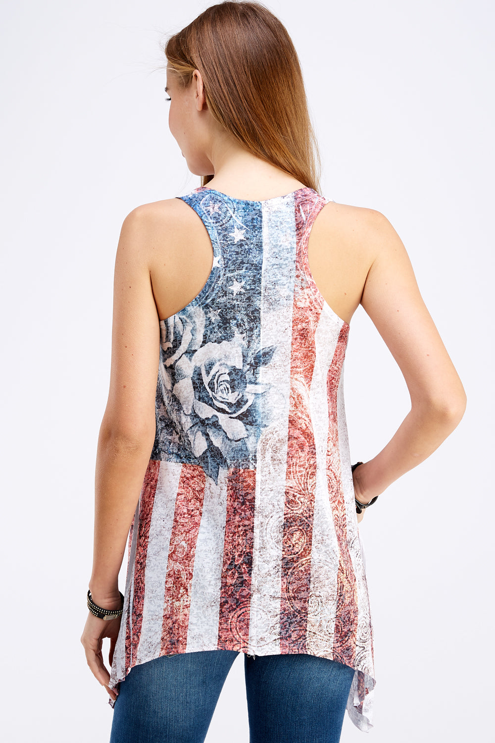 Rose Graphic Sublimated Tank Top