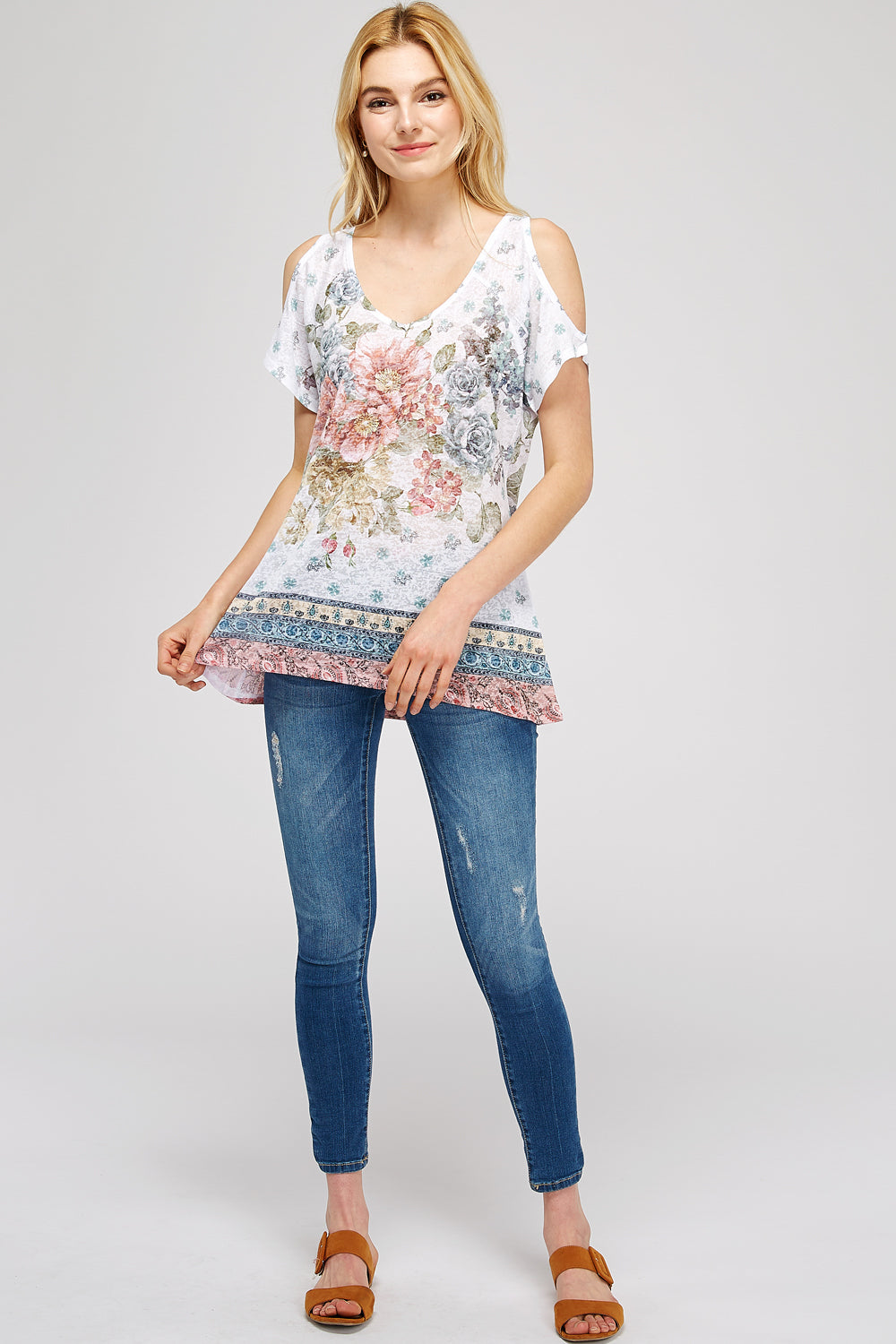 Floral Sublimated Tunic top