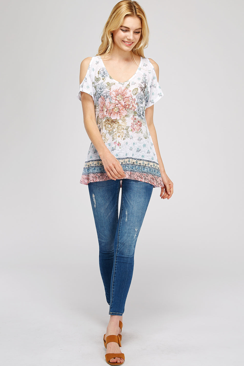Floral Sublimated Tunic top