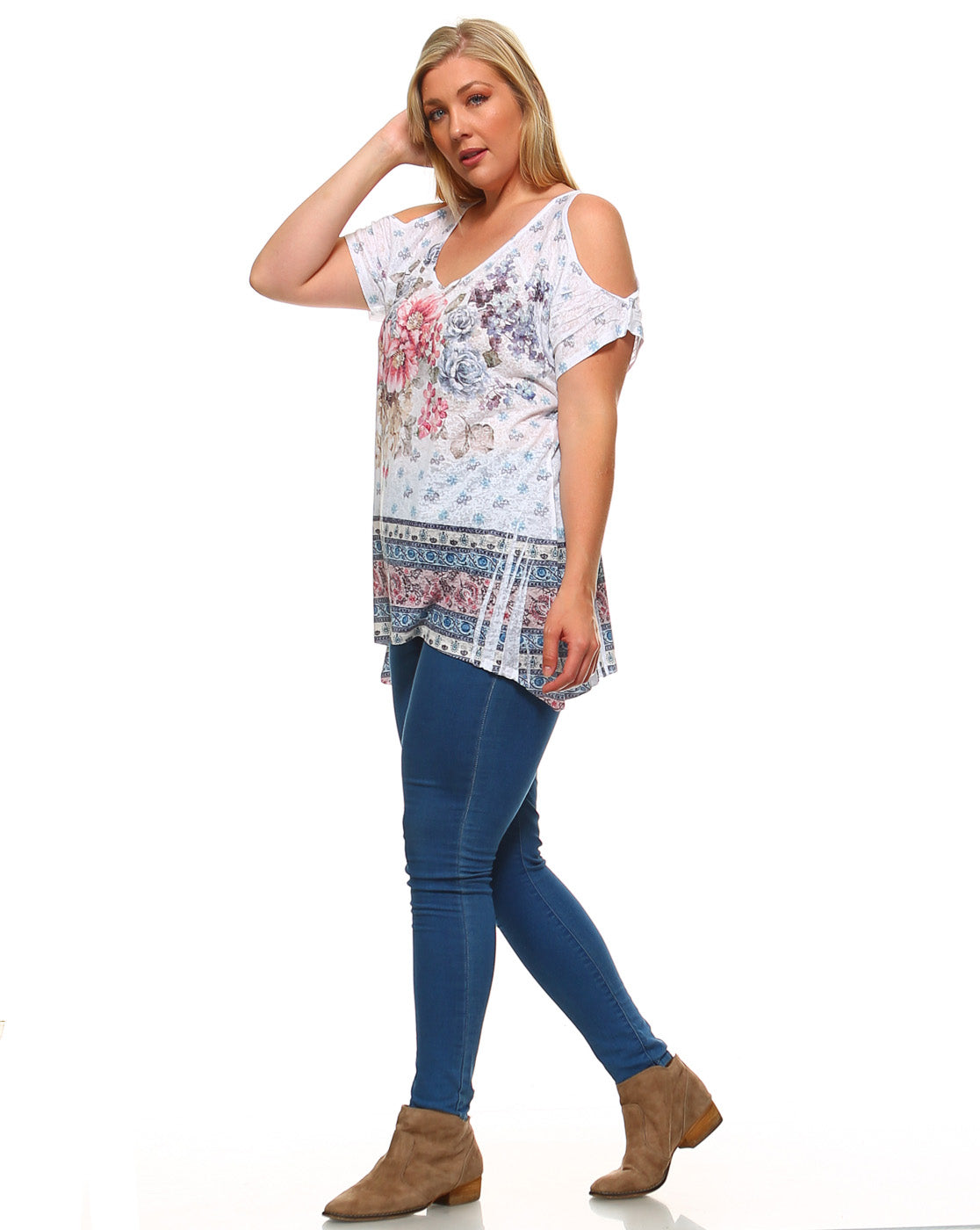 Floral Sublimated Tunic top