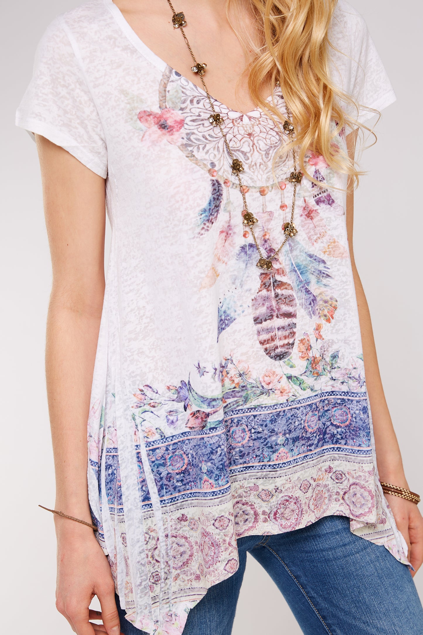 Sublimated Bohemian Dream catcher Tunic top