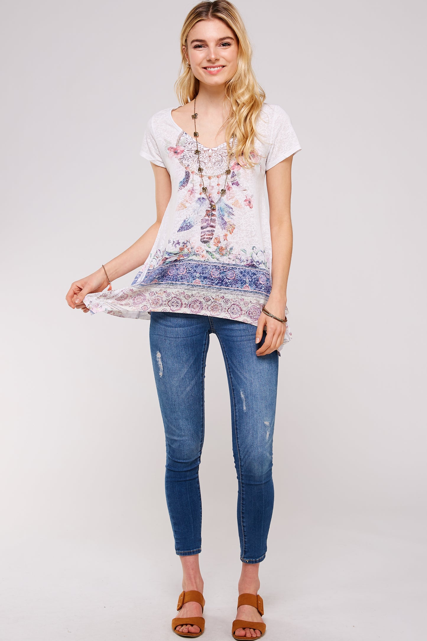 Sublimated Bohemian Dream catcher Tunic top