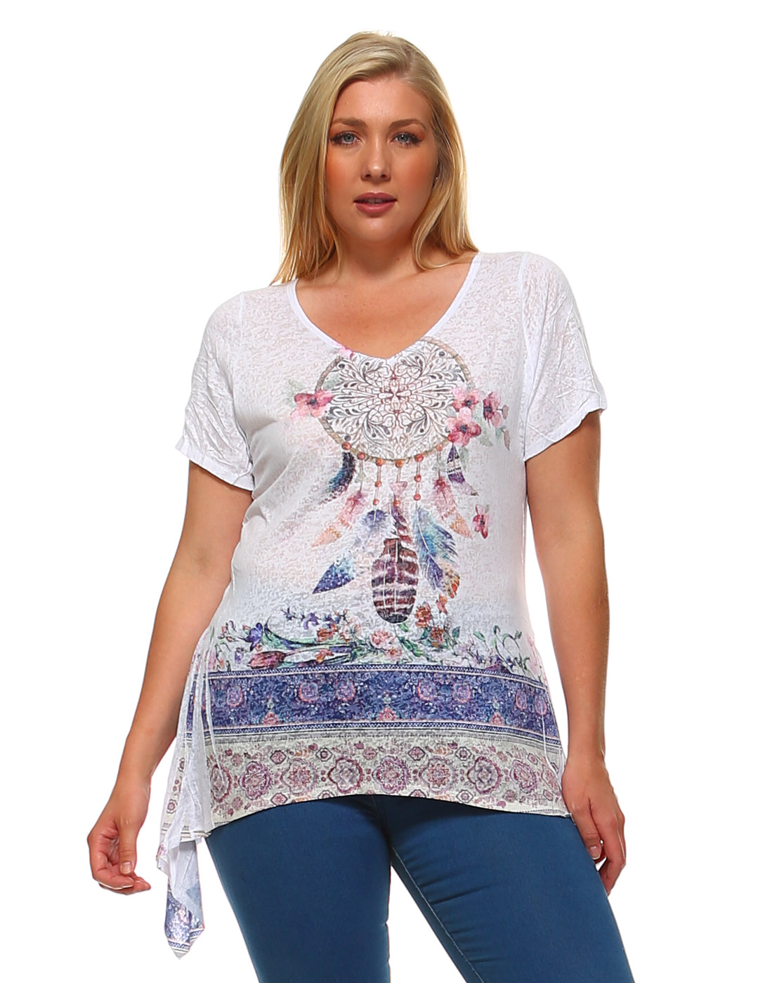Sublimated Bohemian Dream catcher Tunic top