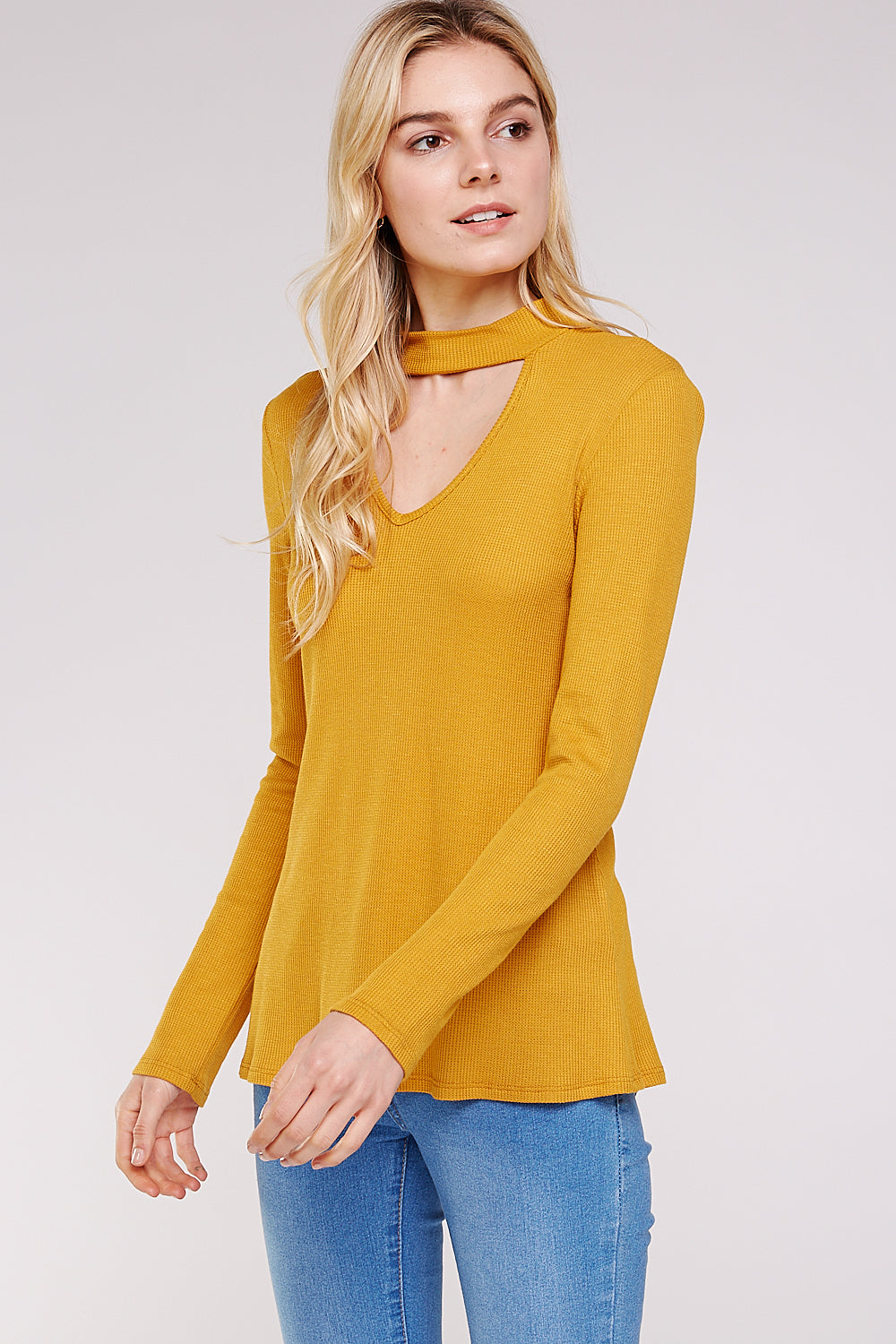 Women’s Thermal Top – Soft Mock Neck Knit Long sleeve Thermal Top
