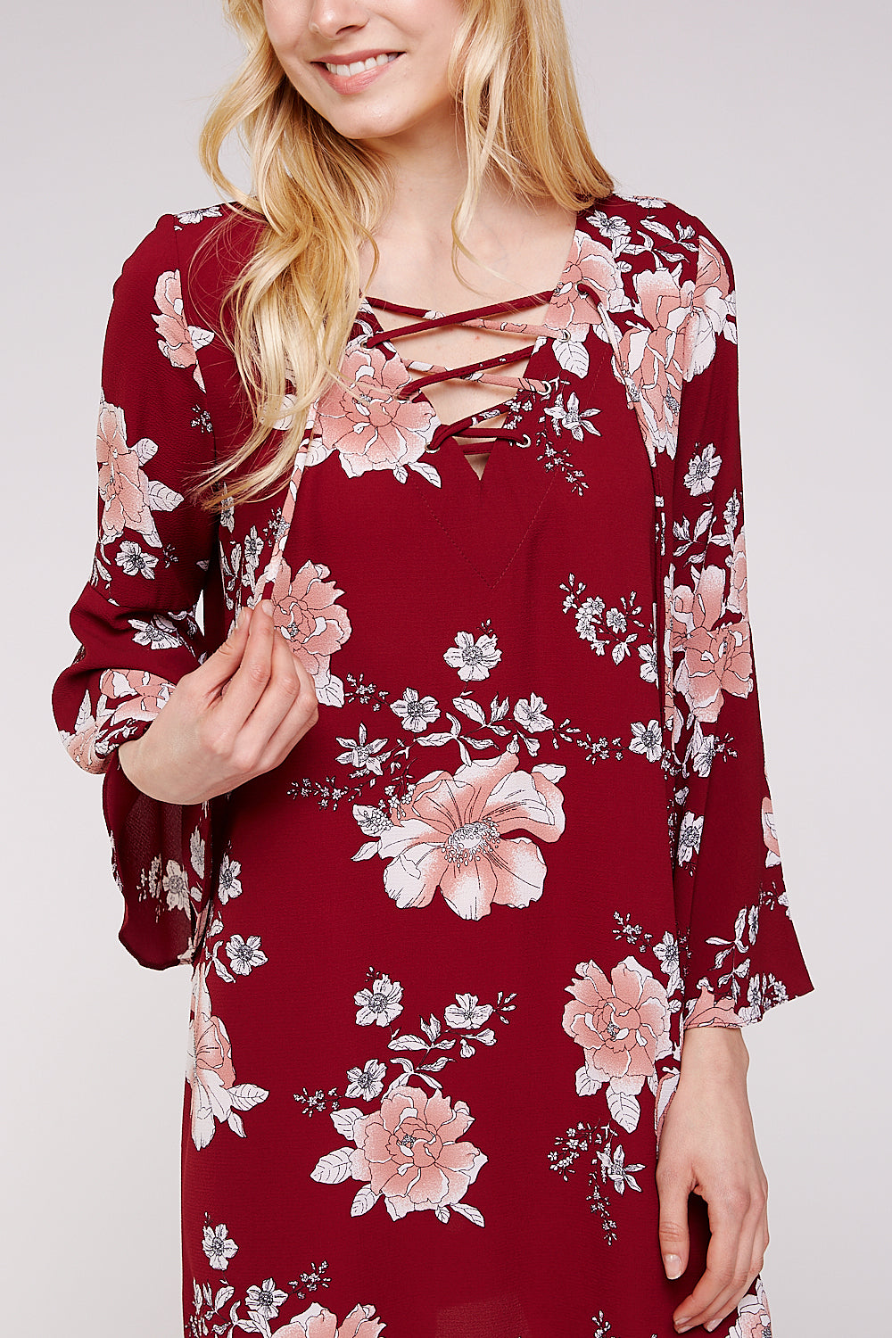 Tunic Dress with Flared Bell sleeves