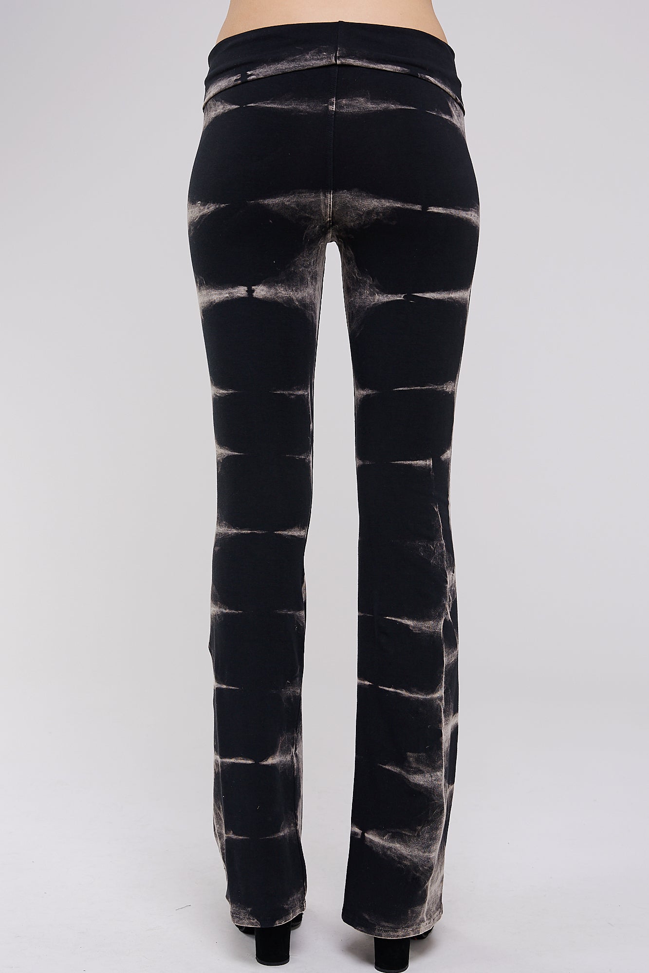 Tie Dye Print Yoga Pants - Comfy Cotton w/ Chic Striped