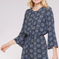 Floral Bell Sleeve Women's Romper