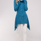 Soft Mineral washed Long sleeve Thermal Tunic Outerwear/Button down Coll