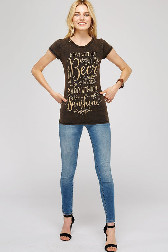 Short Sleeve Crew Neck With Classic Graphic Tee