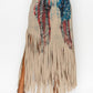 Sublimation Mocha Wing Print Fringe Skirt