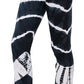 Flared Leg Tie Dye Print Yoga Pants for Women -  Urban X Black and White Bamboo