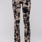 Women's Tie Dye Print Yoga Pants -  Chic Cotton w/ Elegant Crystal Cloud Tie Dye