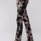 Women's Tie Dye Print Yoga Pants -  Chic Cotton w/ Elegant Crystal Cloud Tie Dye
