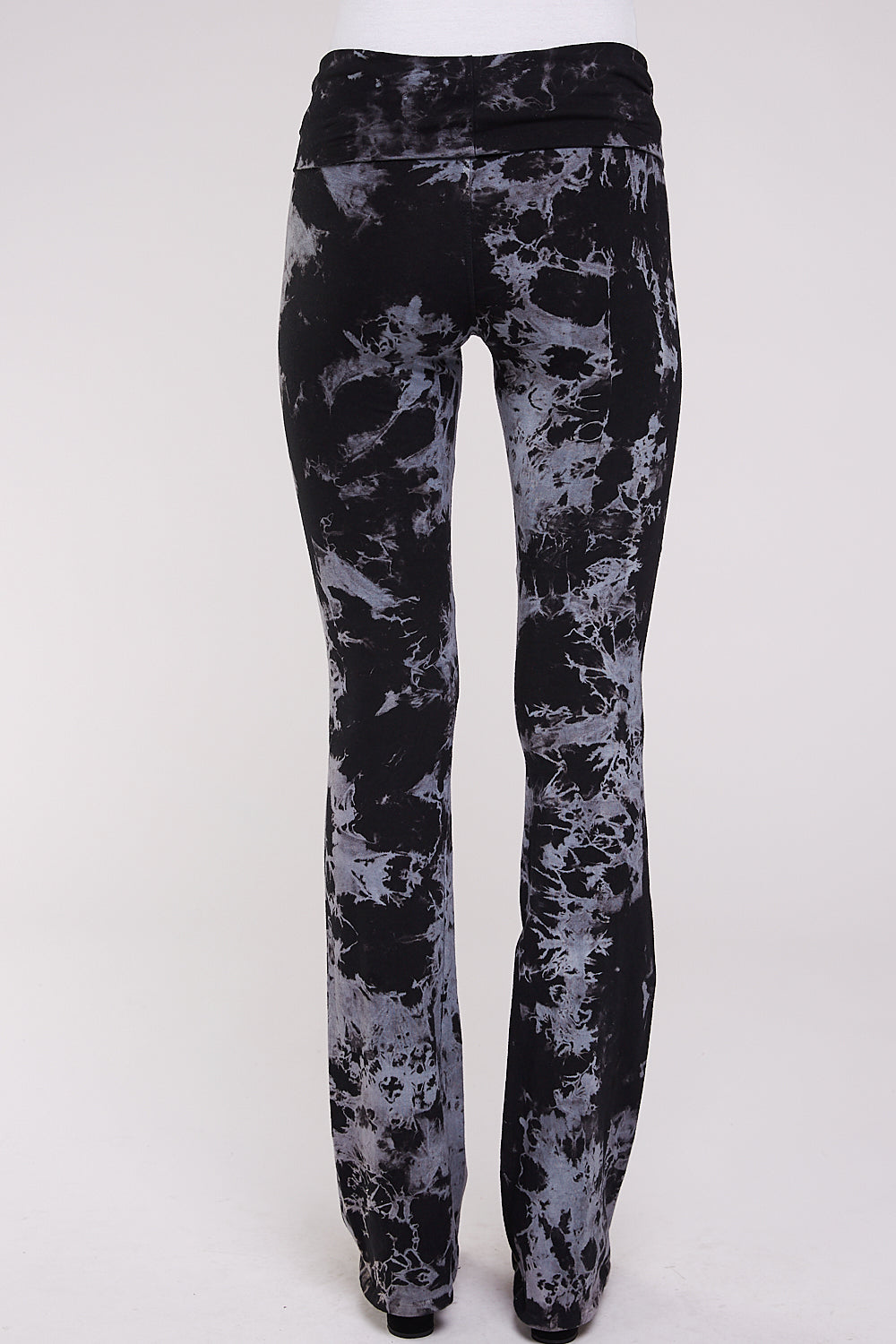 Women's Tie Dye Print Yoga Pants -  Crystal Marble Tie Dye