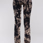 Women's Tie Dye Print Yoga Pants -  Chic Cotton w/ Elegant Crystal Cloud Tie Dye