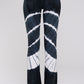 Flared Leg Tie Dye Print Yoga Pants for Women -  Urban X Black and White Bamboo