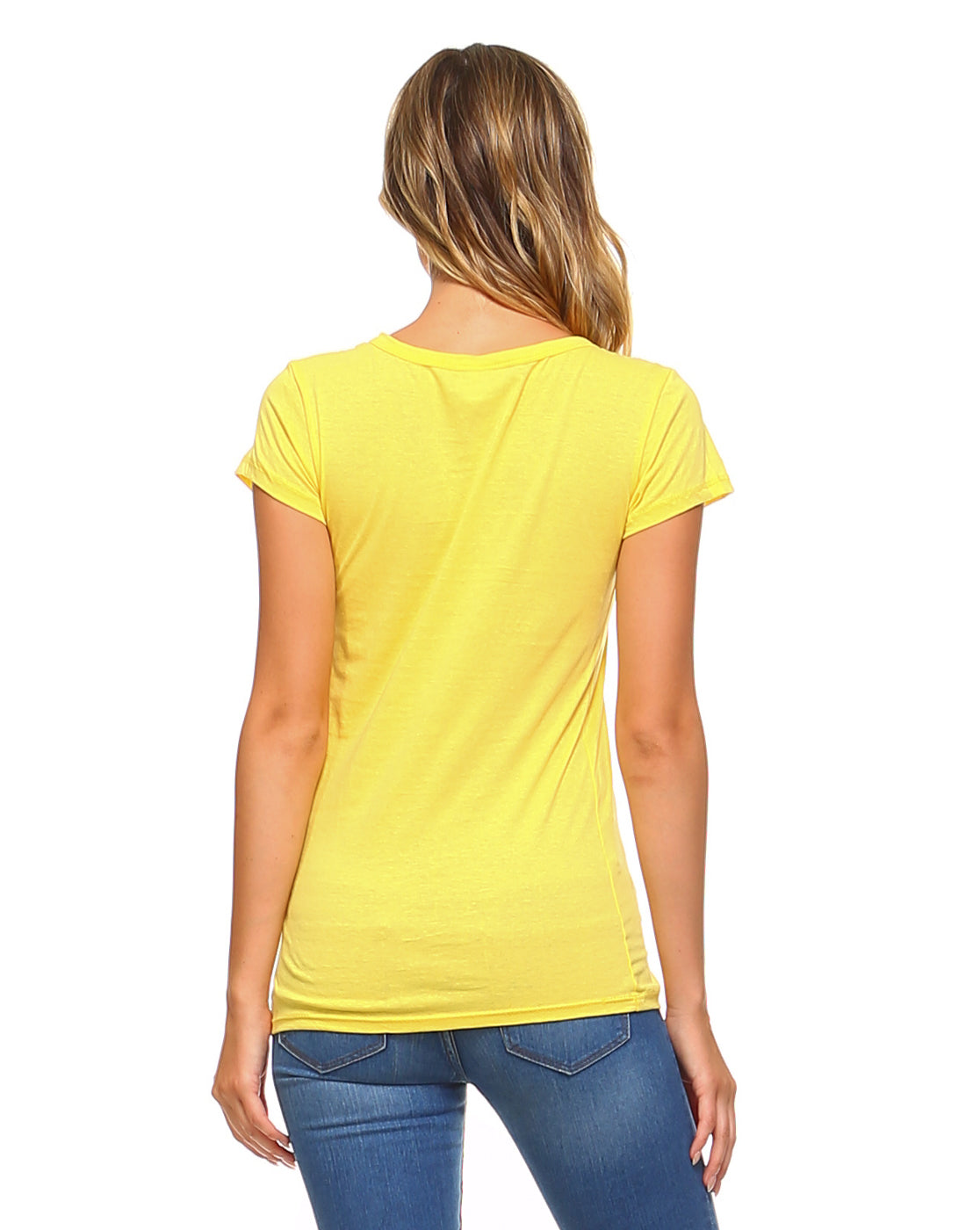 Women's Basic T Shirts - Short Sleeve Crewneck Classic Stretch Slim Fit Top