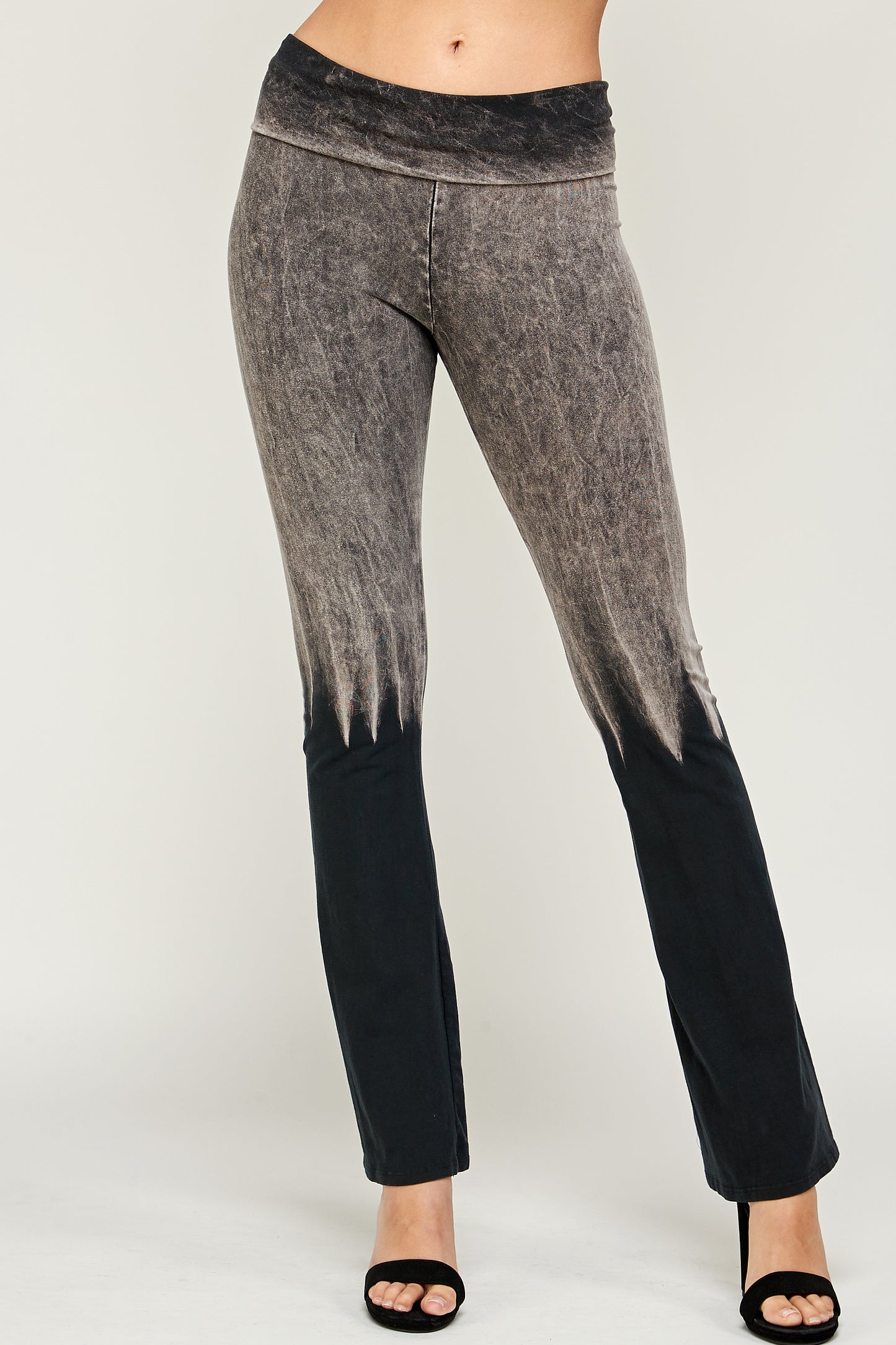 Tie dye Leggings for Women, Gym Leggings Wash Fold Over Waistband