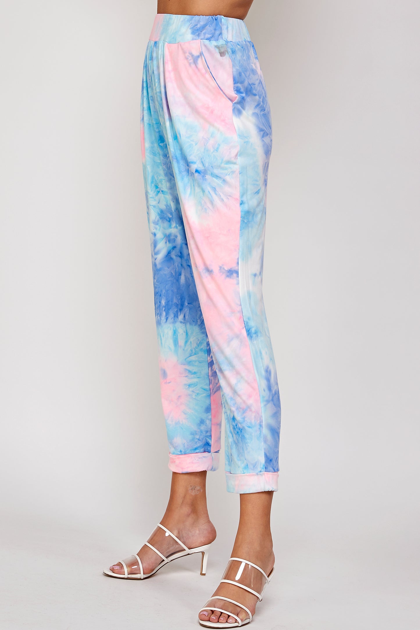 Tie Dye Pattern Harem Joggers