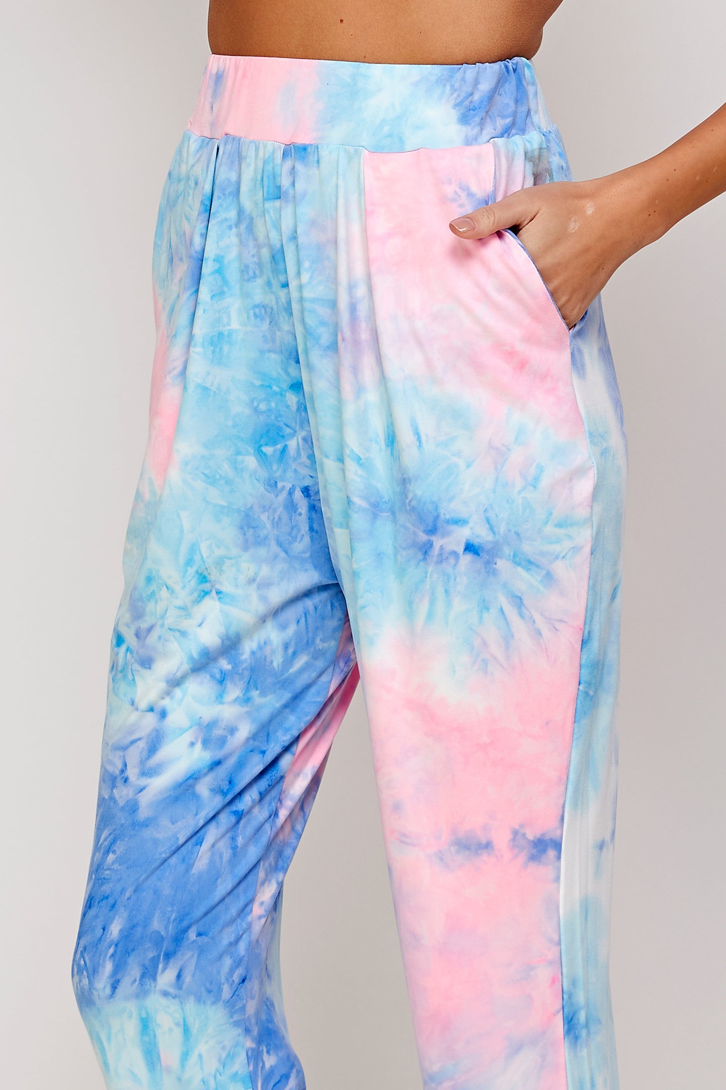 Tie Dye Pattern Harem Joggers
