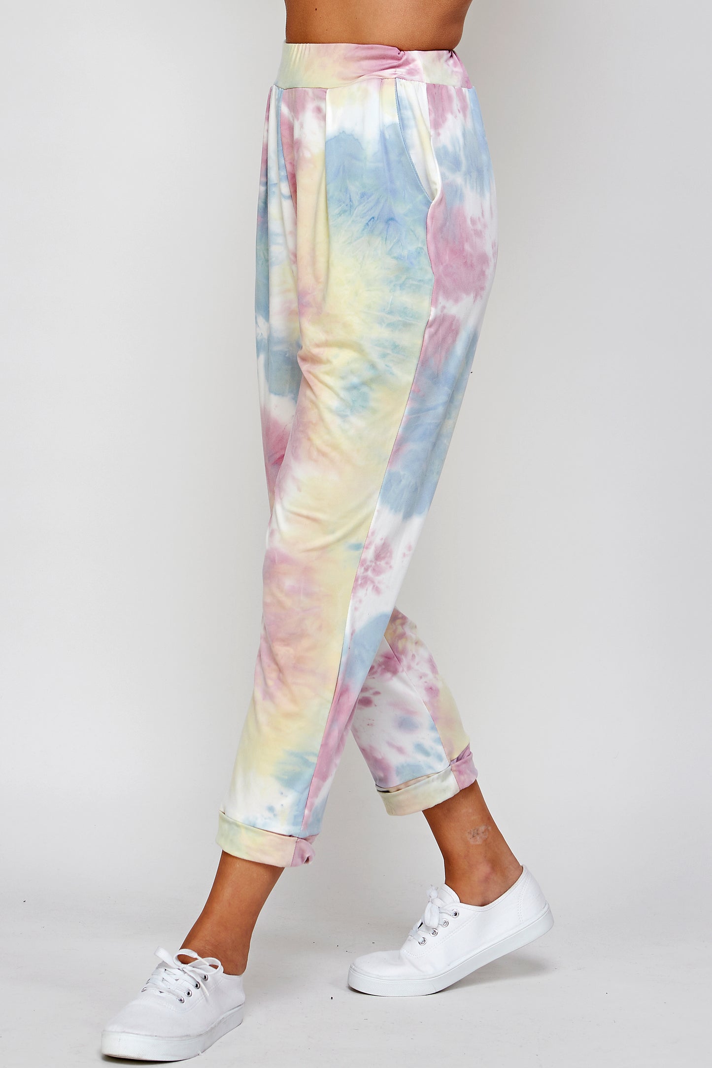 Tie Dye Pattern Harem Joggers