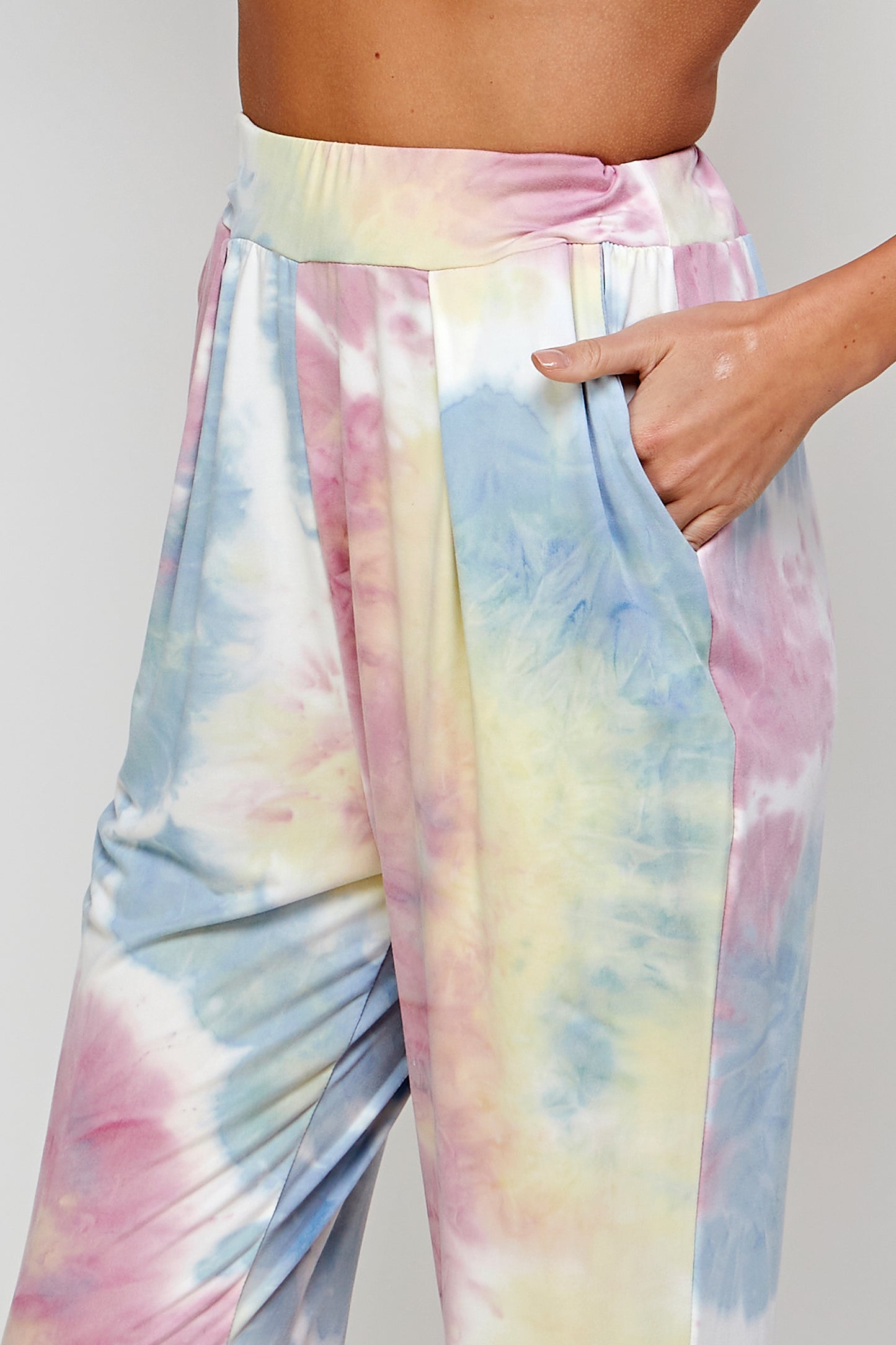 Tie Dye Pattern Harem Joggers