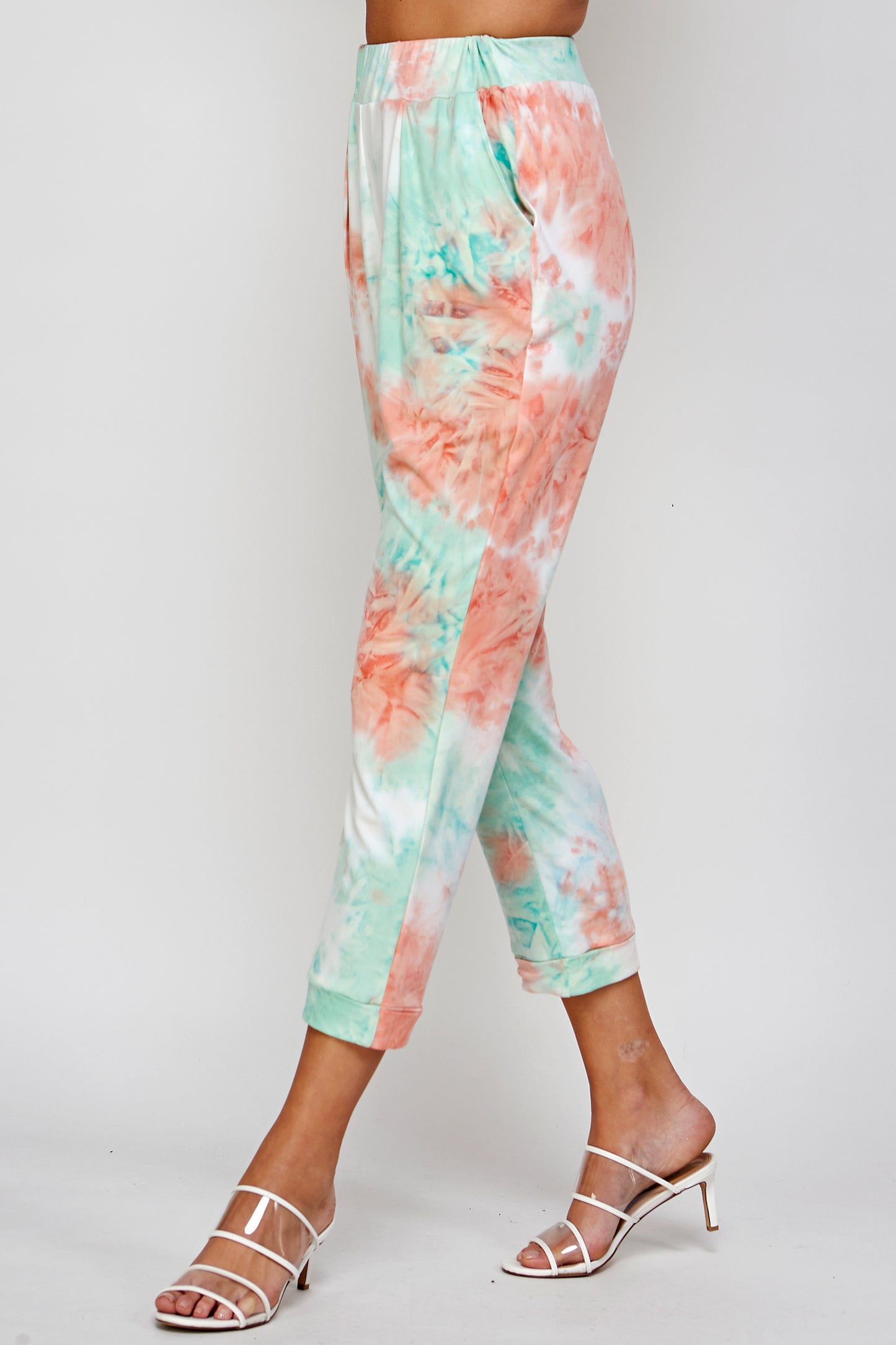 Tie Dye Pattern Harem Joggers