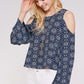 Bell Sleeve Cold Shoulder Tops