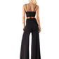 Black - High Waist Solid Palazzo Pants