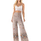 Regular & Plus Size Butterfly Print Palazzo Pants