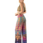 Multicolored Abstract High Waist Palazzo Pants