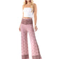 Pink Vintage Paisley Regular & Plus Palazzo Pants
