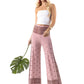 Pink Vintage Paisley Regular & Plus Palazzo Pants